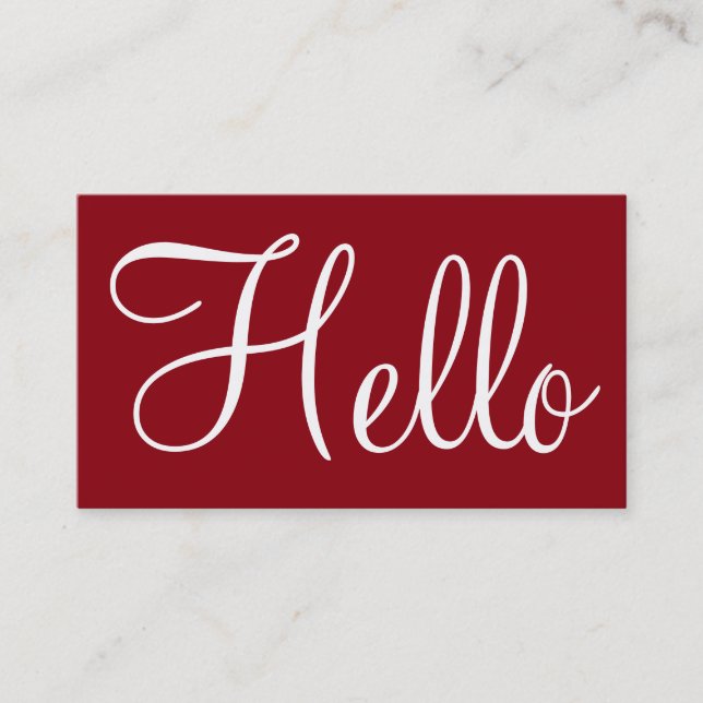 Enkla visitkortar visitkort (Framsida)