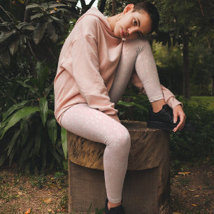 Enkla, vita, minimalistiska, klassiska, stavade pu leggings