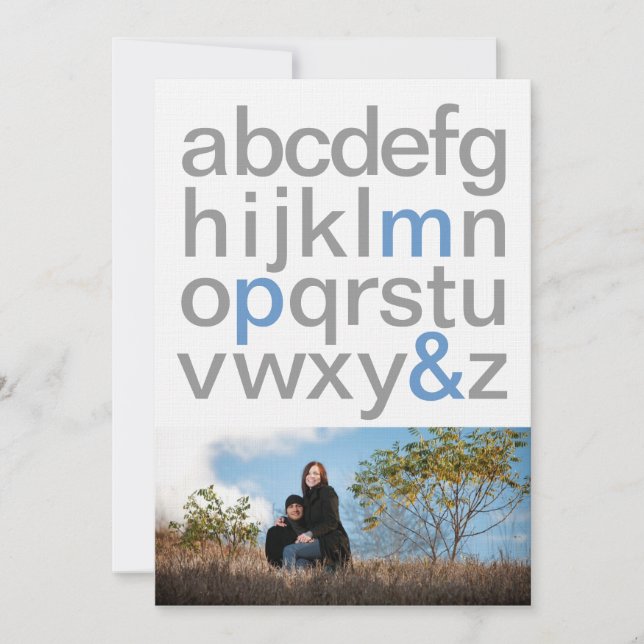 Enkla vykort 5x7 Spara datum-kort (Framsida)