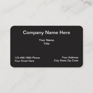 Enkla yrkesmässiga Businesscards Visitkort