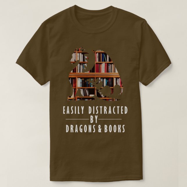 Enklare utspridd av drakmer och Bok-rederier T Shirt (Design framsida)