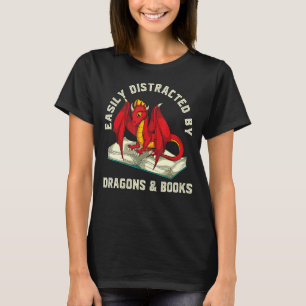 Enklare utspridd av drakmer och Bokar eller Readi T Shirt