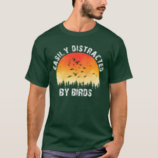 Enklare utspridd av fågel Bird Älskare familjvän T Shirt