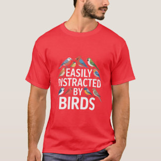 Enklare utspridd av fågelfri fågelfri Fågelskådare T Shirt