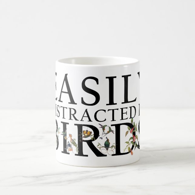 Enklare utspridd av fåglar kaffemugg (Center)