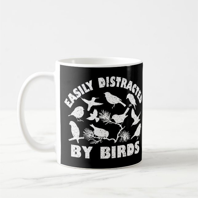 Enklare utspridd av fåglar kaffemugg (Vänster)