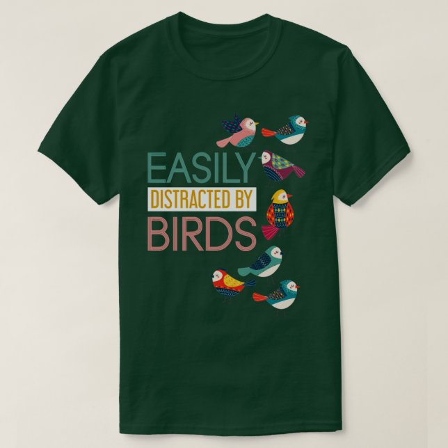 Enklare utspridd av fåglar t shirt (Design framsida)