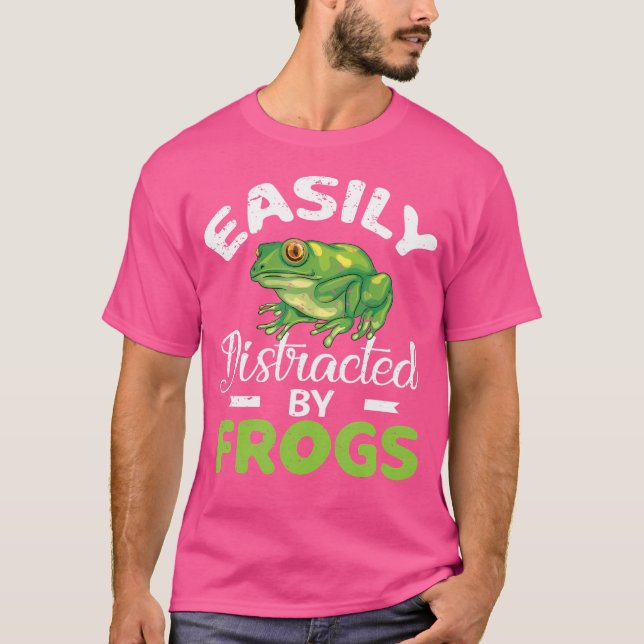 Enklare utspridd av Frogs Funny Frog Älskare T Shirt (Framsida)