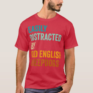 Enklare utspridd av gamla engelska fårhundar t shirt