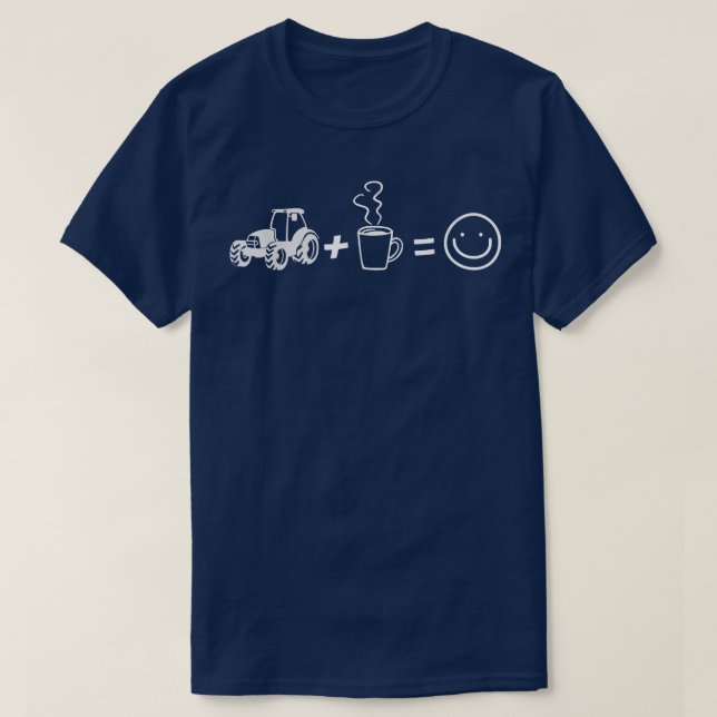 Enklare utspridd av kaffe och traktorer Fa T Shirt (Design framsida)