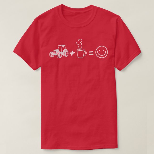 Enklare utspridd av kaffe och traktorer Fa T Shirt (Design framsida)
