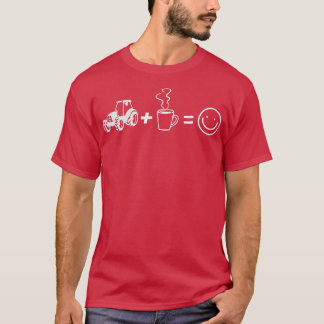 Enklare utspridd av kaffe och traktorer Fa T Shirt