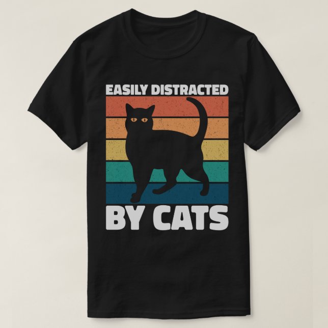 Enklare utspridd av katt- och kattägare t shirt (Design framsida)