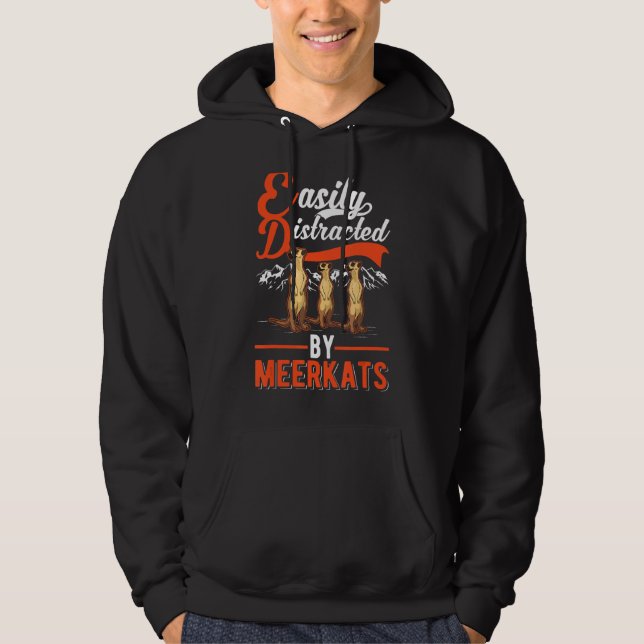 Enklare utspridd av Meerkats Hoodie (Framsida)