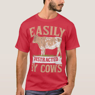 Enklare utspridd av nötkreatur som föder upp boska t shirt