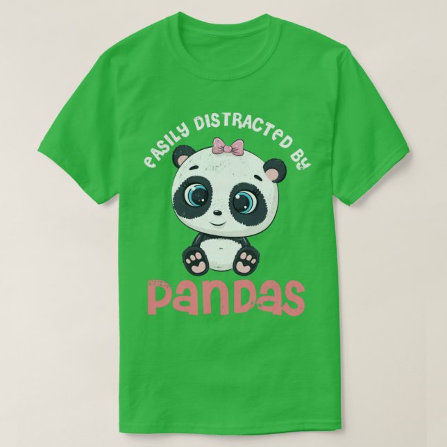 Enklare utspridd av Pandas Cute Panda T Shirt (Design framsida)