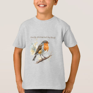 Enklare utspridd av Roligt av fåglar T Shirt