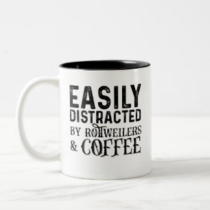 Enklare utspridd av roterugnar och kaffe Två-Tonad mugg