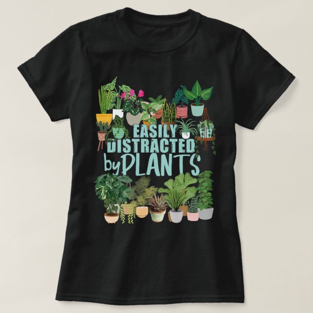 Enklare utspridd av växter, ädla florist botanist t shirt (Design framsida)