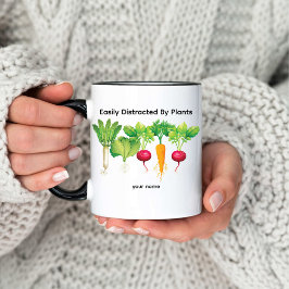 Enklare utspridd av växter/trädgårdsmästare kaffemugg