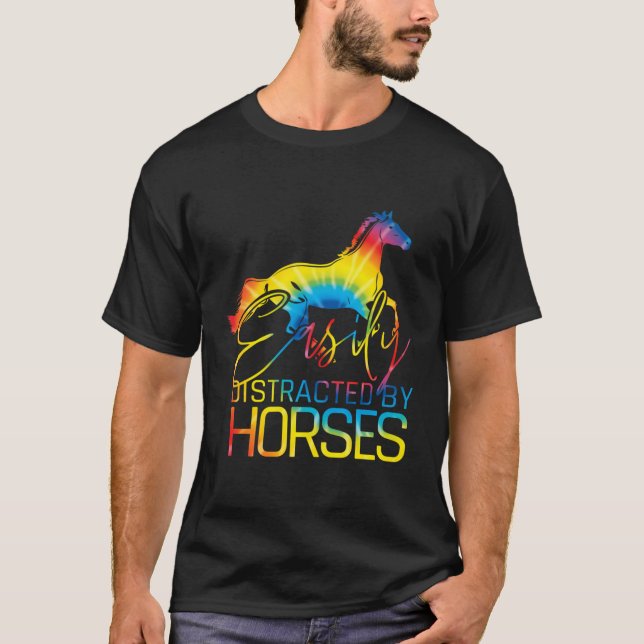 Enklare utspridd av Westerna hästar av honung T Shirt (Framsida)