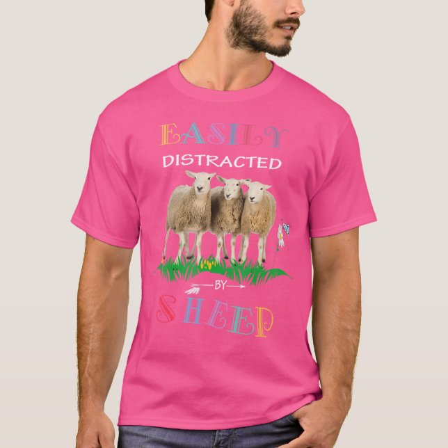 Enklare utspridd efter får för får i Älskare T Shirt (Framsida)