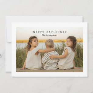 Enklaste familjefoto julkort med ram