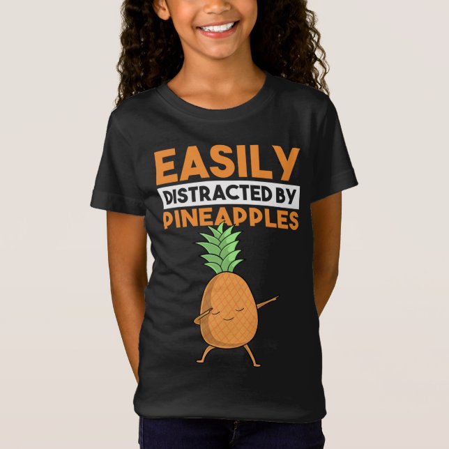 Enklt uppdelat efter ananas funna docka fö t shirt (Framsida)