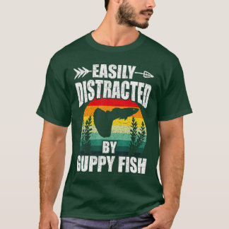 Enklt utspridd av Guppy Fish Aquarium Akvarist T Shirt