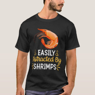 Enklt utspridd av räkor t shirt