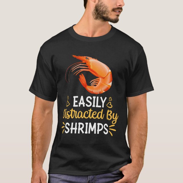 Enklt utspridd av räkor t shirt (Framsida)