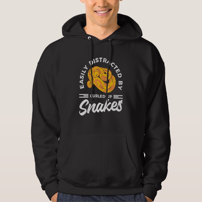 Enklt utspridd av uppblåsta ormar Boll Python Hoodie (Framsida)