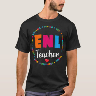 ENL Teacher Squad English New Language Squad Crew T Shirt