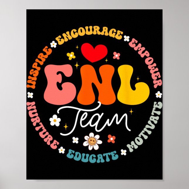 Enl Team Teacher English New Language Squad Crew  Poster (Framsidan)