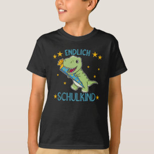 Enlaporation T-Rex School Kids School Bag Dinos T Shirt