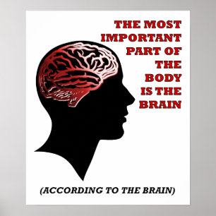 Enligt Brain Funny Poster
