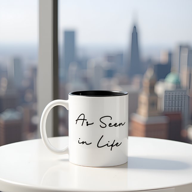 Enligt livsofferten Två-Tonad mugg (Skapare uppladdad)