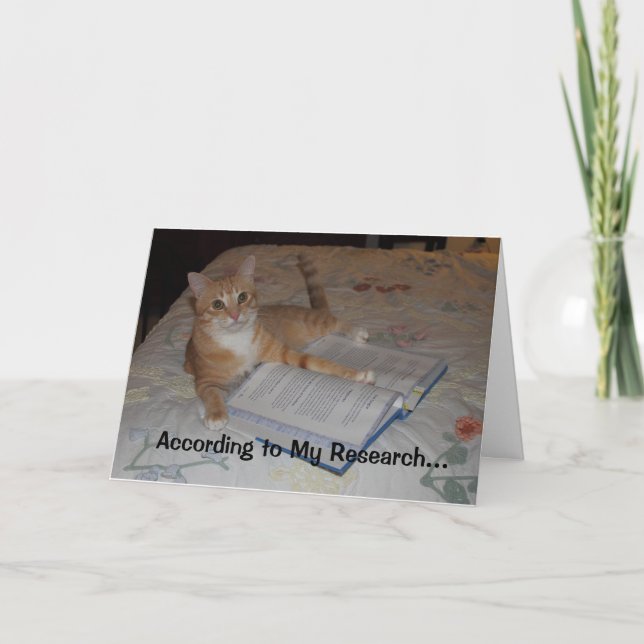 Enligt min forskning… kort (Framsida)