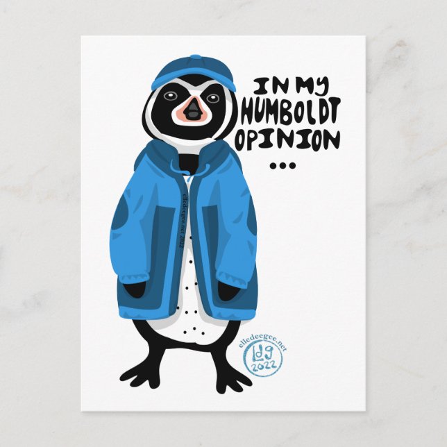 Enligt min humboldt.. Penguin Helg Vykort (Framsida)