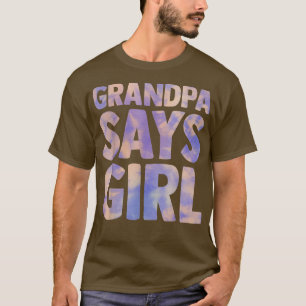 Enligt morfar avslöjar gender gravid annonsering t shirt