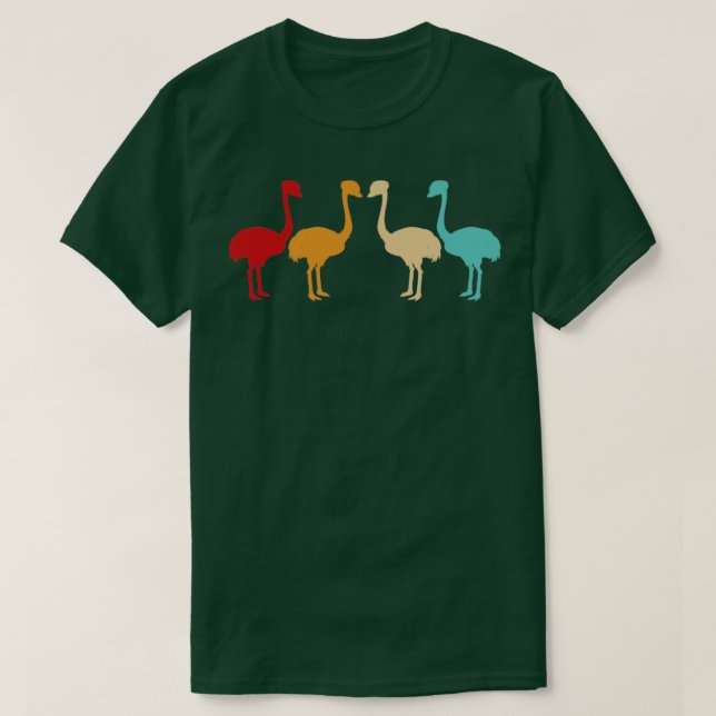 Enligt uppgift Safari Afrika Bird Animal Ostrich T Shirt (Design framsida)