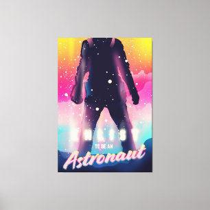 Enlist att vara astronaut canvastryck