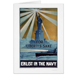 Enlist i marinen (US02181A) för frihet Sake Hälsningskort