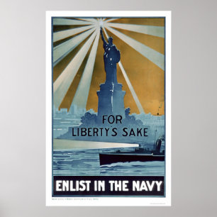 Enlist i marinen (US02181A) för frihet Sake Poster