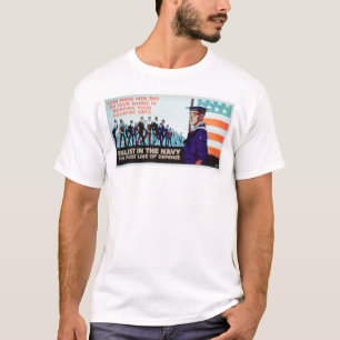 Enlist marinen, 1st fodrar av försvar (US02160) Tee Shirt