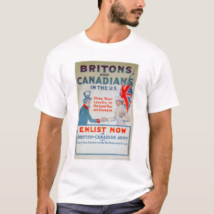 Enlist nu britter och kanadensare (US02108) Tee