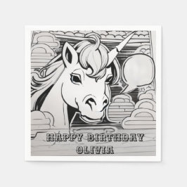 enmajsfärgning på party papper pappersservett