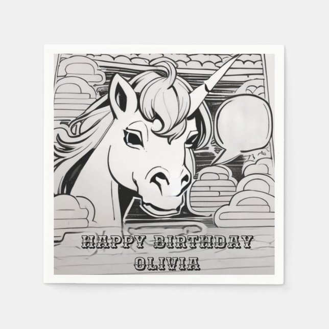 enmajsfärgning på party papper pappersservett (Framsidan)