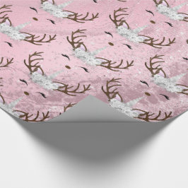 Enmajsrenar av arten mönster, Girly ro guld Presentpapper