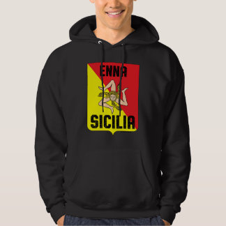 Enna Sicilia Province Sicily Sicilian Trinacria Fl Hoodie